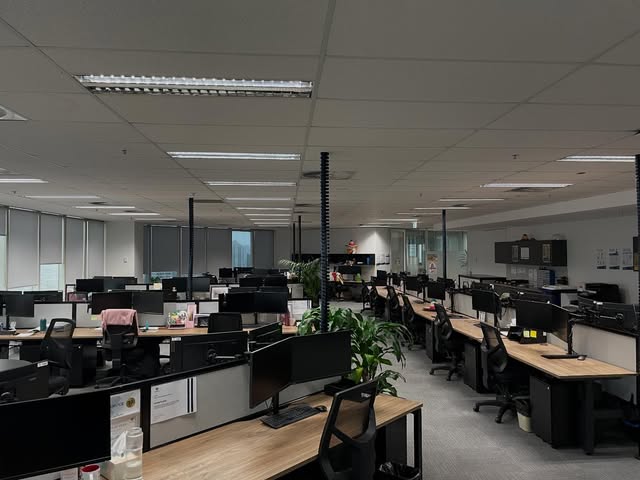Large open-plan office floor cleaned overnight
